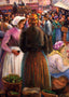 Market at Pontoise Art Print 1895 Painting by Camille Pissarro (6 Sizes)