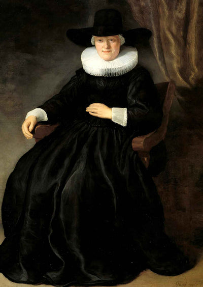 Maria Bockennolle, Wife of Johannes Elison 1634 by Rembrandt Art Print (6 Sizes)