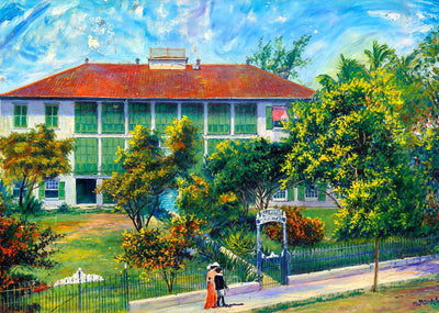 Marine Hospital Key West FL in 1907 Art Print (7 Sizes) - Premium Print