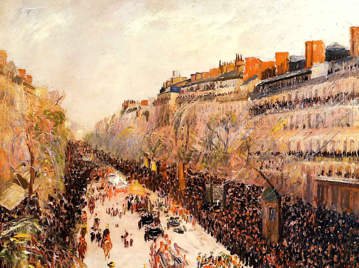 Mardi Gras on the Boulevards Fine Art Print 1897 by Camille Pissarro (6 Sizes)