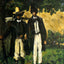 Marion and Valabregue Posing for a Picture Art Print 1866 by Cezanne (6 Sizes)