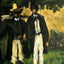 Marion and Valabregue Posing for a Picture Art Print 1866 by Cezanne (6 Sizes)