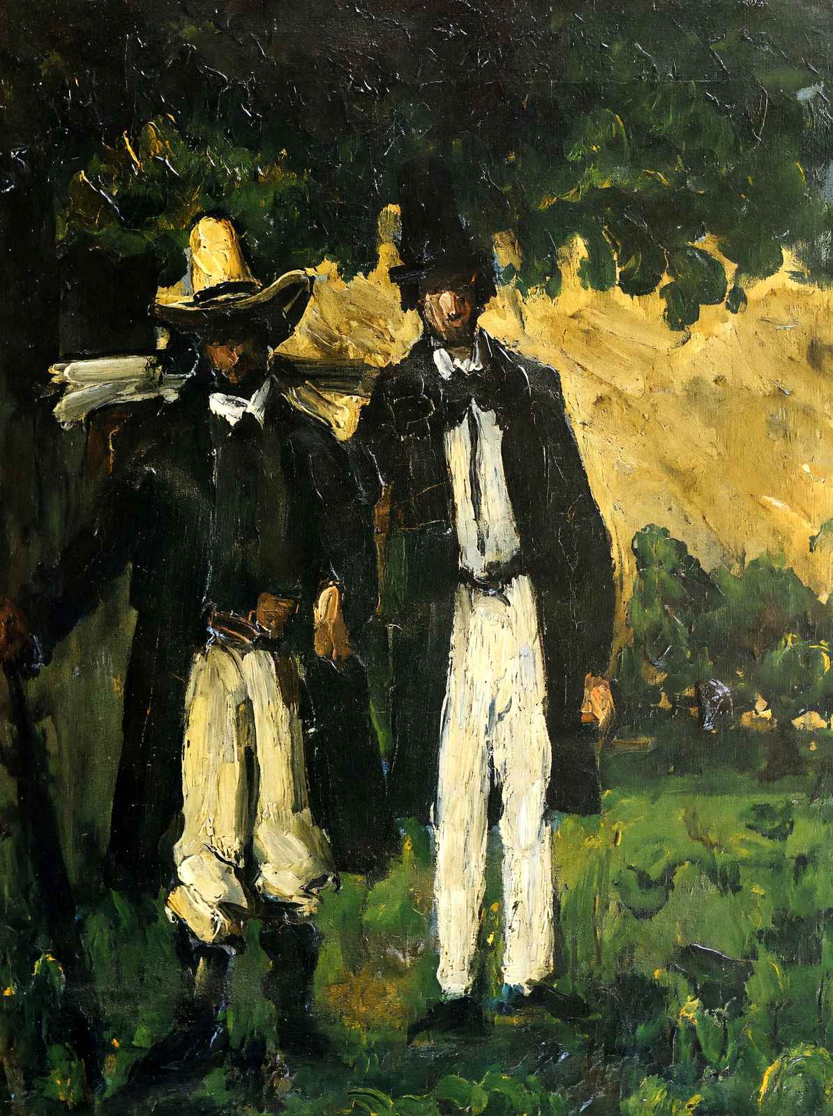Marion and Valabregue Posing for a Picture Art Print 1866 by Cezanne (6 Sizes)