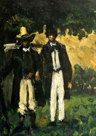 Marion and Valabregue Posing for a Picture Art Print 1866 by Cezanne (6 Sizes)