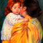Maternal Kiss 1896 Painting by Mary Cassatt Art Print (6 Sizes) - Restored