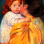 Maternal Kiss 1896 Painting by Mary Cassatt Art Print (6 Sizes) - Restored