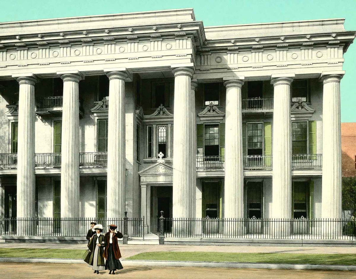 McGill Institute Mobile Alabama in 1905 Vintage Print (7 Sizes)