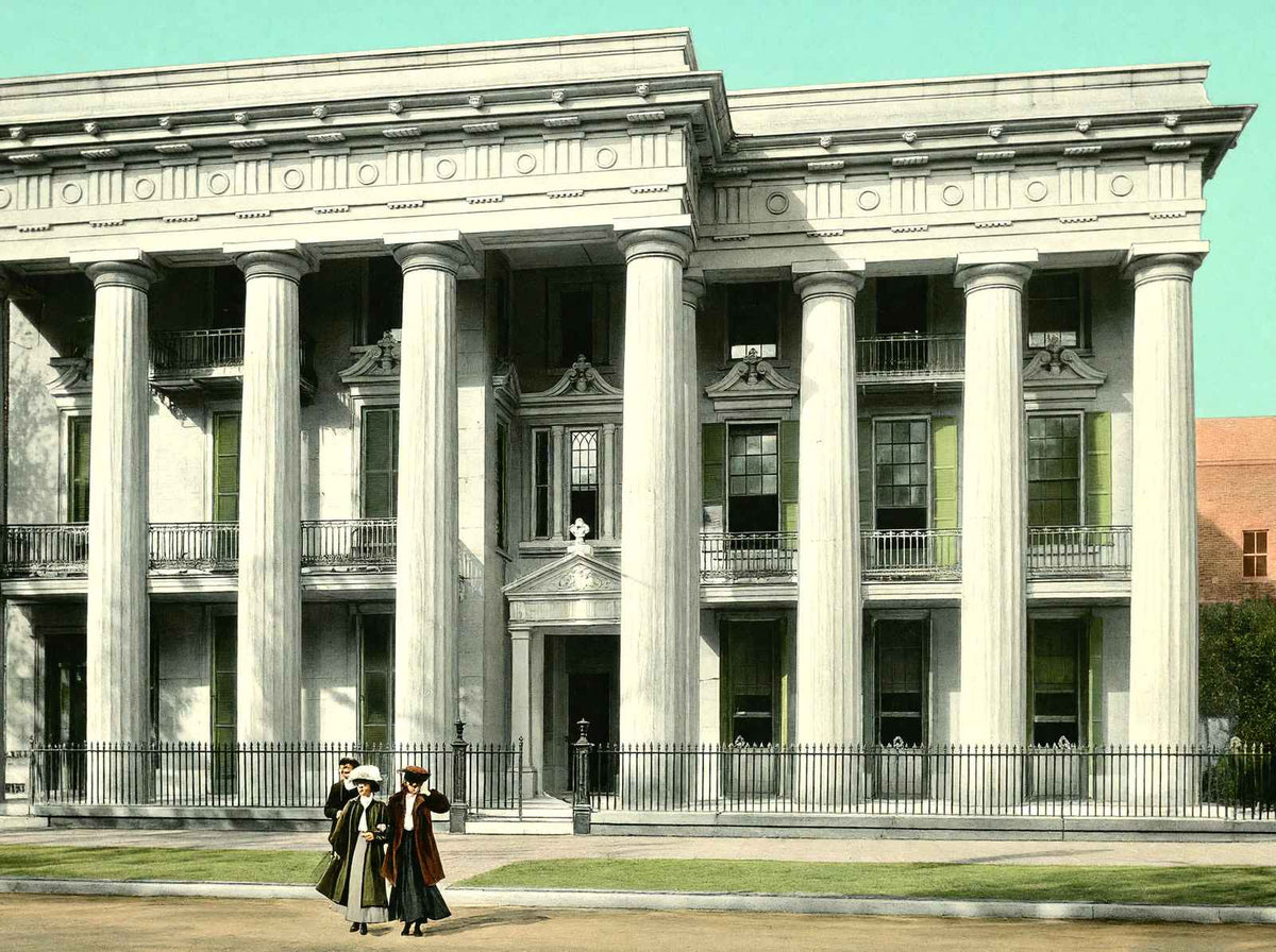 McGill Institute Mobile Alabama in 1905 Vintage Print (7 Sizes)