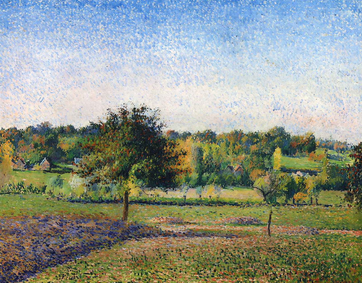 Meadows at Eragny 1886 Painting by Camille Pissarro Fine Art Print (6 Sizes)
