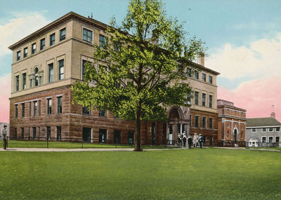 Medical Hall Anatomical and Animal Buildings University Vintage Print (7 Sizes)
