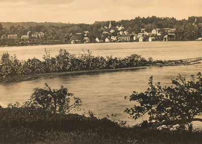 From Moses Point Lake Winnipesaukee Meredith NH Vintage Print (7 Sizes)