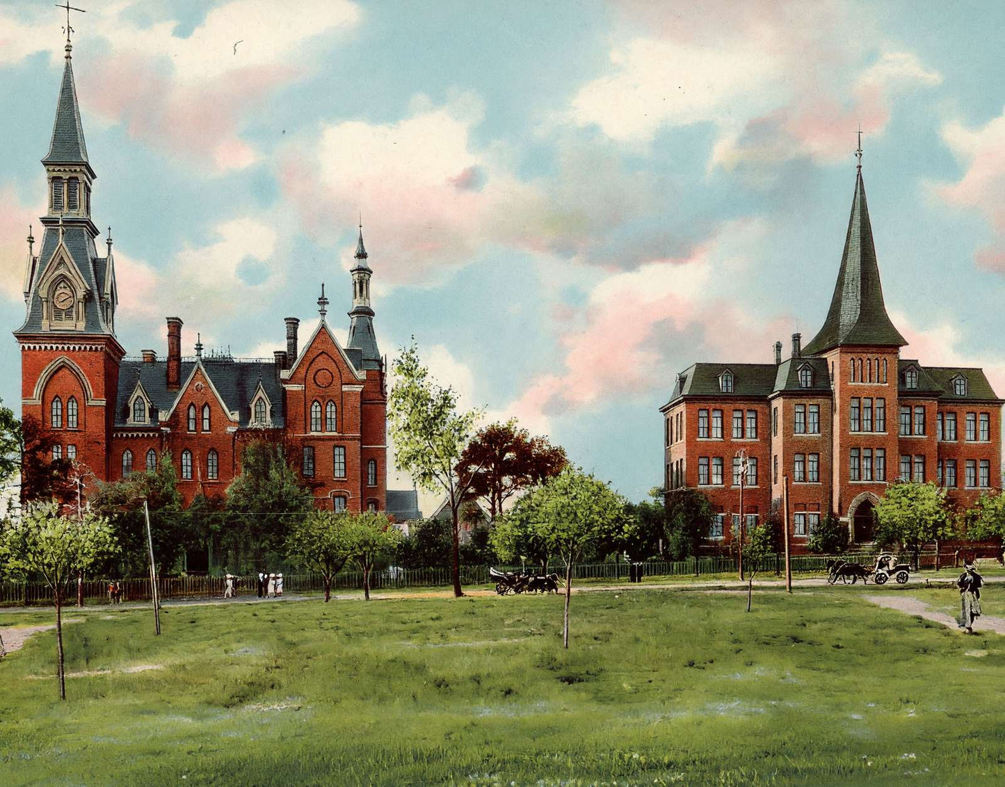 Mercer University Macon GA in 1904 Vintage Print (7 Sizes) - Archival Paper