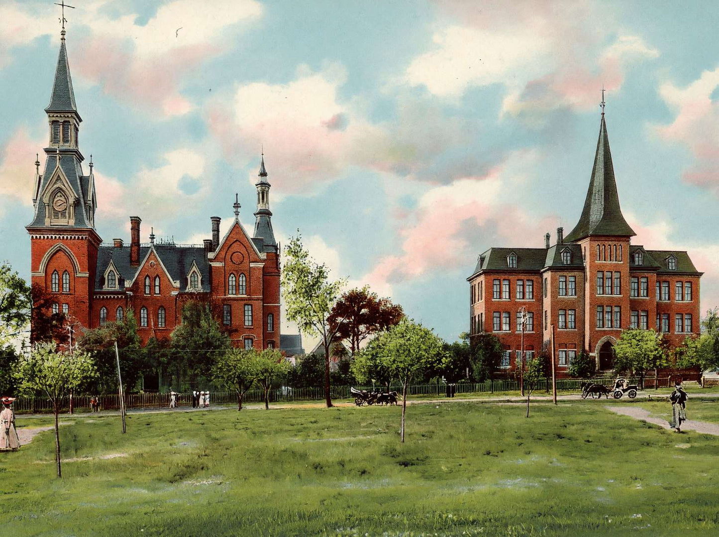 Mercer University Macon GA in 1904 Vintage Print (7 Sizes) - Archival Paper