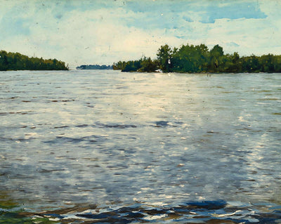 Messalonskee Lake from Hallett's Island art print