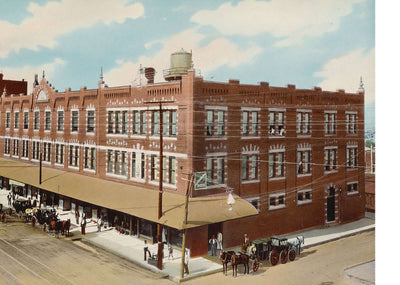 Metropolitan Hotel Fort Worth in 1906 Vintage Print (7 Sizes) - Premium Print
