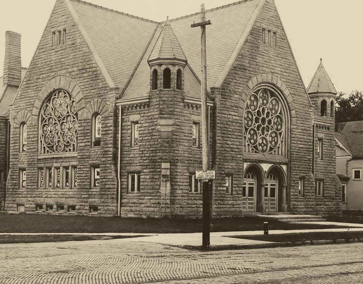 Methodist Church Marshalltown Iowa in 1905 Vintage Photo (7 Sizes)