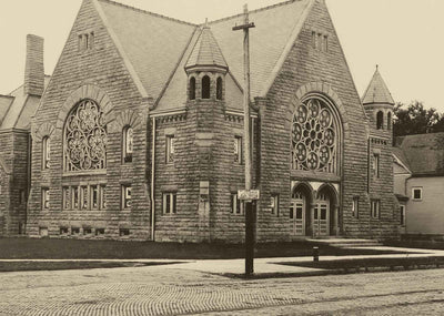 Methodist Church Marshalltown Iowa in 1905 Vintage Photo (7 Sizes)