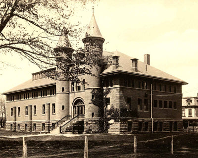 Middletown CT Fayerweather Gymnasium vintage print