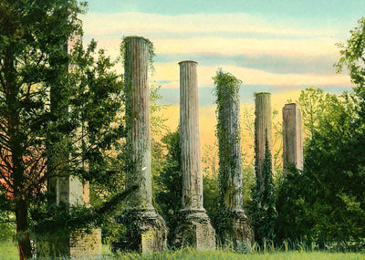Millwood Hampton Home Near Columbia in 1908 Vintage Print (7 Sizes)
