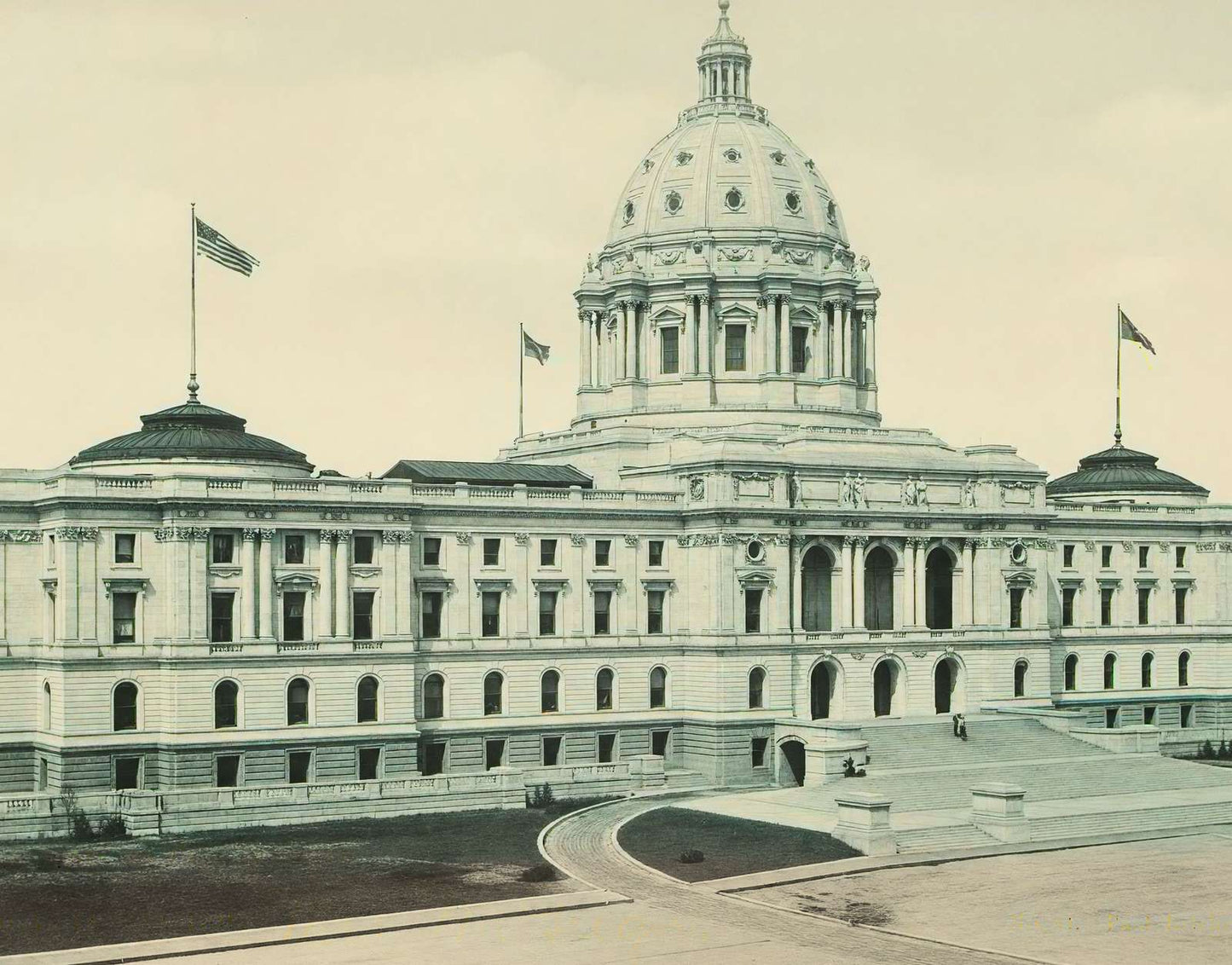Minnesota State Capitol St Paul in 1906 Vintage Print (7 Sizes)