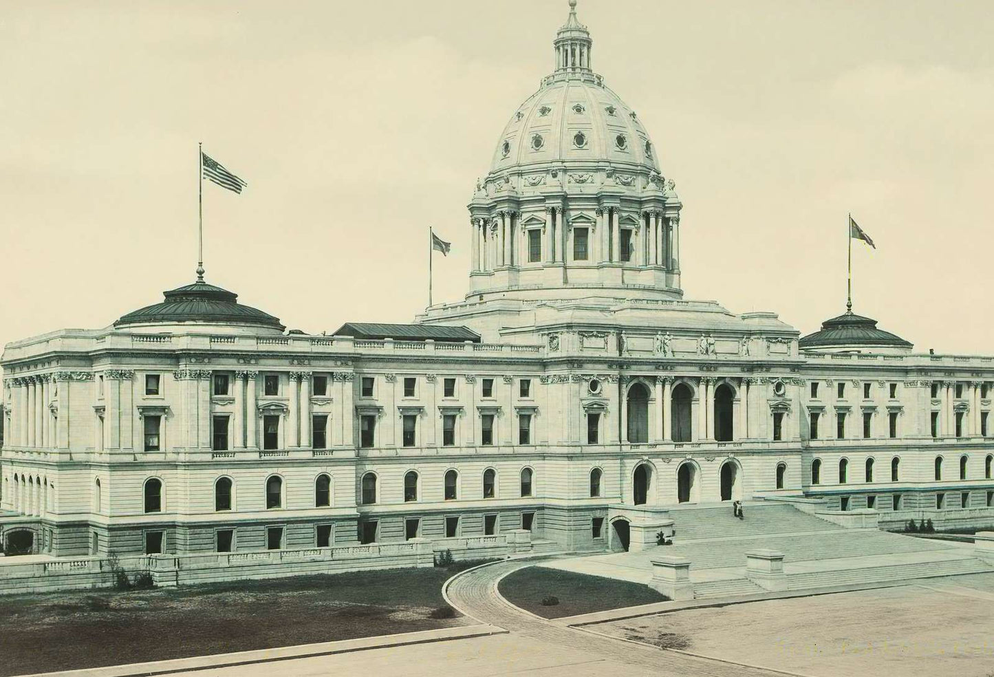 Minnesota State Capitol St Paul in 1906 Vintage Print (7 Sizes)