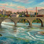 Stone Arch Bridge and Flour Mills Minneapolis in 1906 Art Print (7 Sizes)