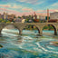 Stone Arch Bridge and Flour Mills painting