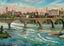 Stone Arch Bridge and Flour Mills Minneapolis in 1906 Art Print (7 Sizes)