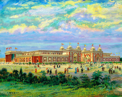 Mines and Metallurgy Building in 1907 art print