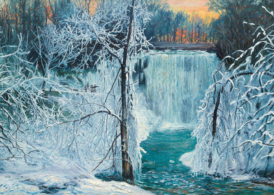 Minnehaha Falls in Winter in 1906 Art Print (7 Sizes) - Premium Print