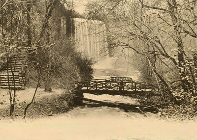 Minnehaha Falls Minneapolis in 1906 Vintage Print (7 Sizes) - Reproduction