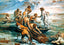 Miraculous Draught of Fishes Art Print 1500 Painting by Raphael (6 Sizes)