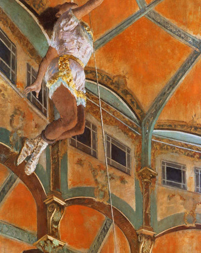 Miss La La at the Cirque Fernando fine art print by Edgar Degas (1879)