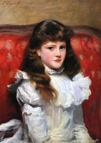 Miss Cara Burch Fine Art Print 1888 Painting by John Singer Sargent (6 Sizes)