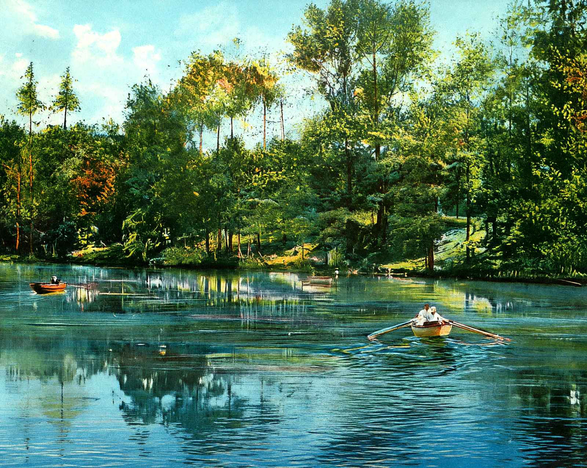 Dog River in Mobile in 1906 vintage print