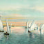 Sunrise on Mobile Bay in 1905 Vintage Print (7 Sizes) - Acid Free