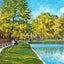 Spring Hill College Lake Mobile Alabama in 1909 Vintage Print (7 Sizes)