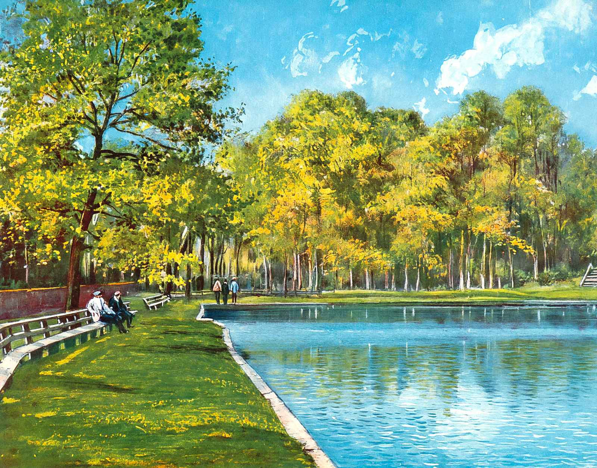 Spring Hill College Lake Mobile Alabama in 1909 Vintage Print (7 Sizes)