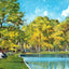 Spring Hill College Lake Mobile Alabama in 1909 Vintage Print (7 Sizes)