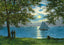 Moonlight on Mobile Bay in 1909 Vintage Print (7 Sizes) - Shipped Flat