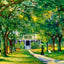 Old Home of Augusta Evans Wilson Mobile Alabama in 1909 Painting Print