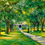 Old Home of Augusta Evans Wilson Mobile Alabama in 1909 Painting Print