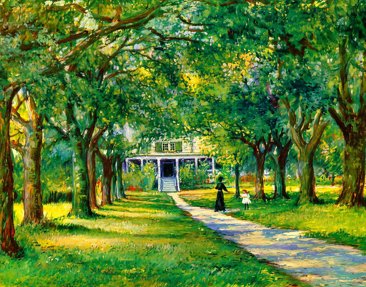 Old Home of Augusta Evans Wilson Mobile Alabama in 1909 Painting Print