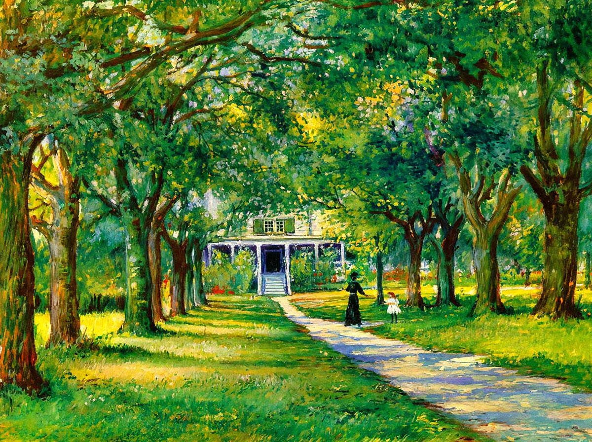 Old Home of Augusta Evans Wilson Mobile Alabama in 1909 Painting Print