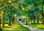 Old Home of Augusta Evans Wilson Mobile Alabama in 1909 Painting Print