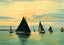 Sunrise on Mobile Bay in 1906 Vintage Print (7 Sizes) - Premium Quality