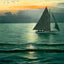 Sunset on Mobile Bay in 1906 Vintage Print (7 Sizes) - Acid Free