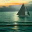 Sunset on Mobile Bay in 1906 Vintage Print (7 Sizes) - Acid Free