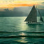 Sunset on Mobile Bay in 1906 Vintage Print (7 Sizes) - Acid Free