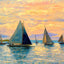 Sunrise on Mobile Bay in 1908 Art Print (7 Sizes) - Enhanced